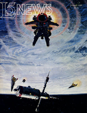 McCalls art graced this cover of the L5 News for January 1980.