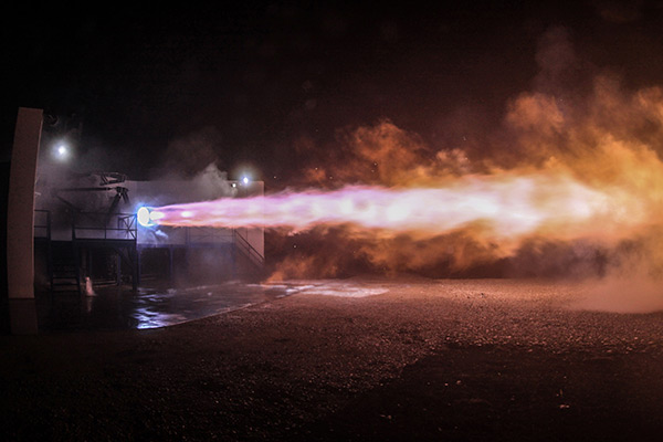 SpaceX Raptor engine test