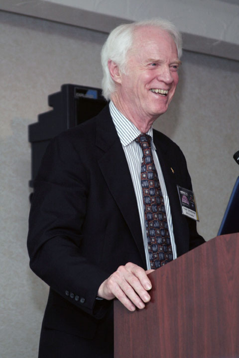 Apollo Astronaut Rusty Schweickart Smiling at 2006 International Space Development Conference