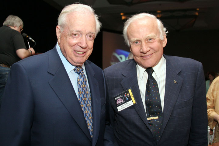 2006 ISDC Hugh Downs and Buzz Aldrin