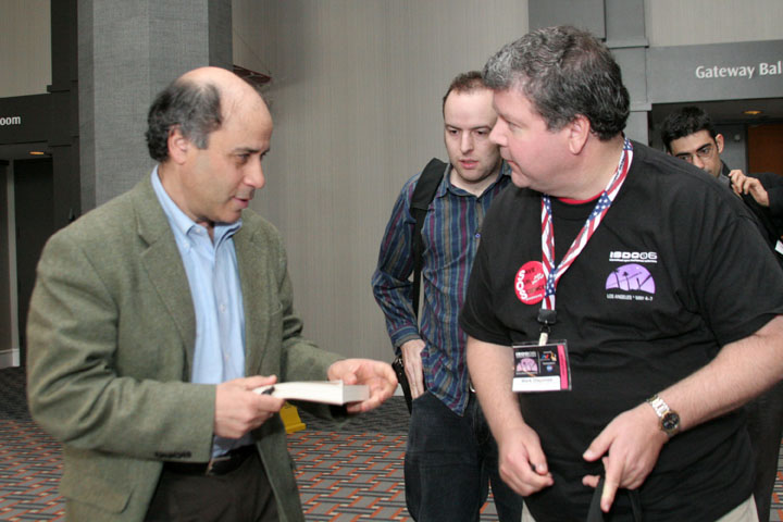 Robert Zubrin with conference attendees at 2006 International Space Development Conference