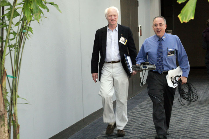 Rusty Schweickart and Planetary Society's Mat Kaplan at 2006 International Space Development Conference