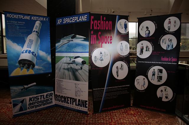 The Kistler Rocketplane and Fashion in Space displays at the International Space Development Conference  