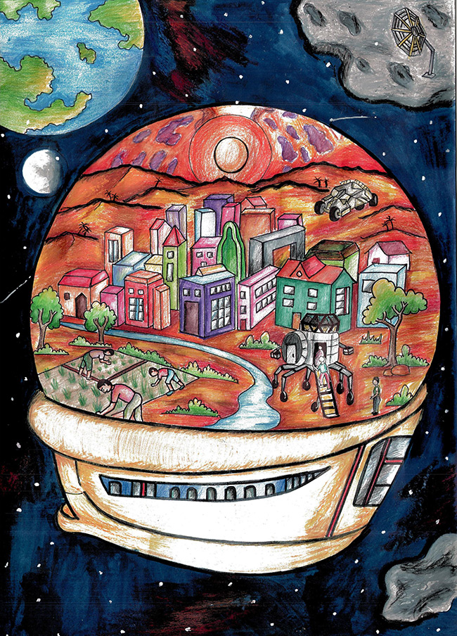 2015 Student Space Art Contest Mars Living