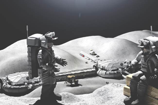 2015 student space art contest lunar outpost construction 650