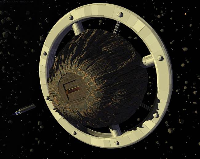Space Art Contest Alex Aurichio Asteroid Mining