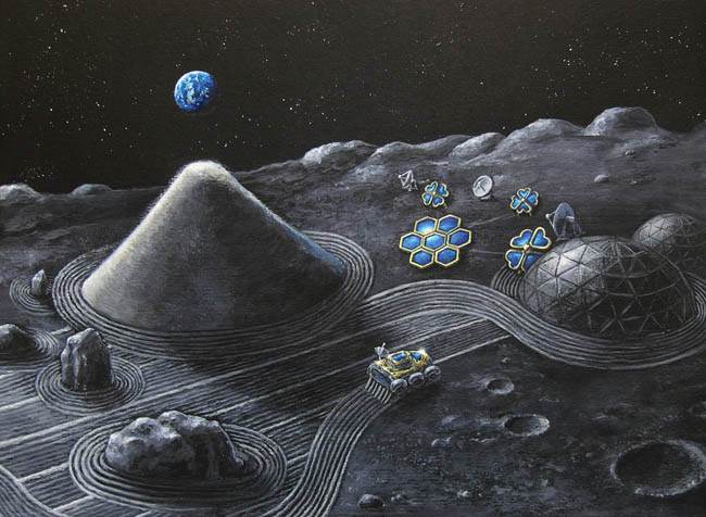 Space Art Contest Mars Lunar Zen Garden