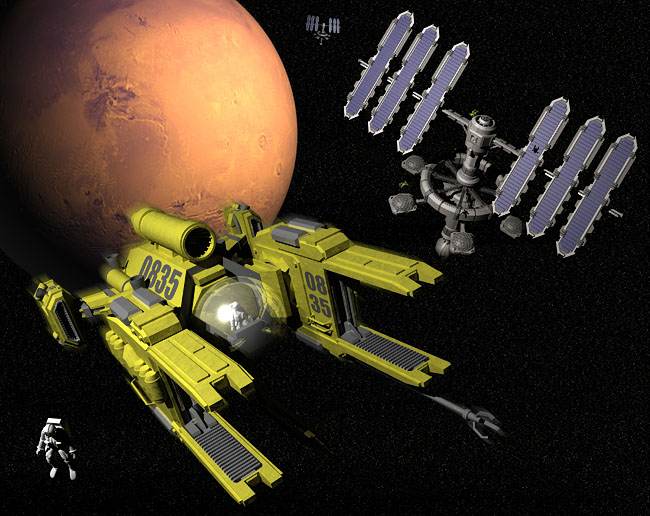 Space Art Contest Mars Orbital Stations