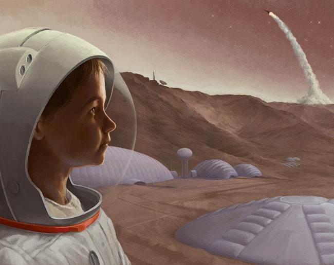 Space Art Contest Mars Young Perspective