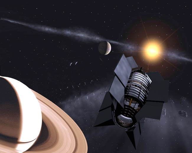 Space Art Contest Space Colony Saturn Orbit