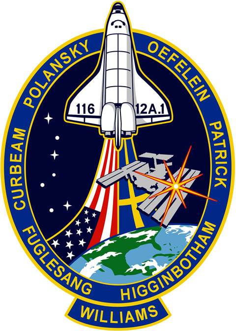 space shuttle sts 116 patch