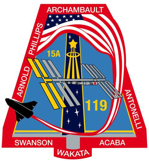 space shuttle sts 119 patch