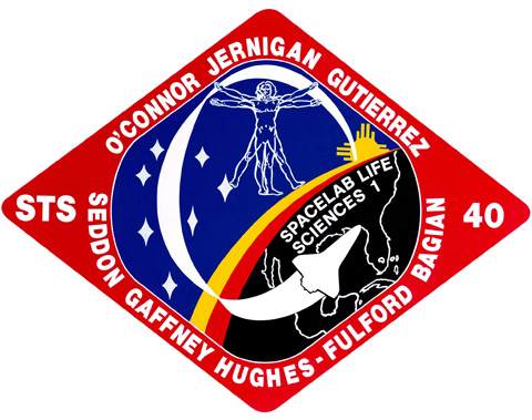 space shuttle sts 40 mission patch