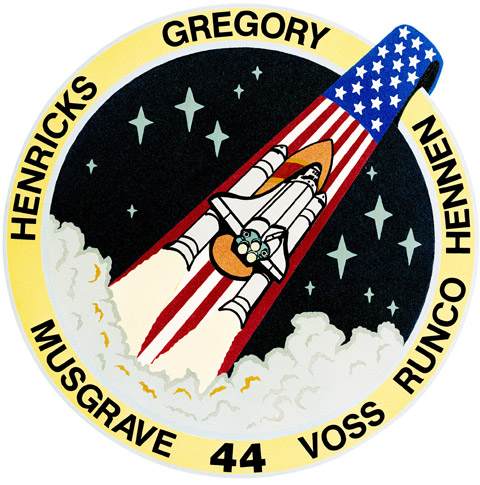 space shuttle sts 44 mission patch