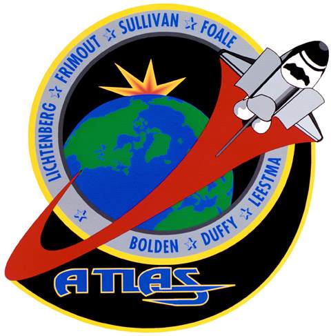 space shuttle sts 45 mission patch
