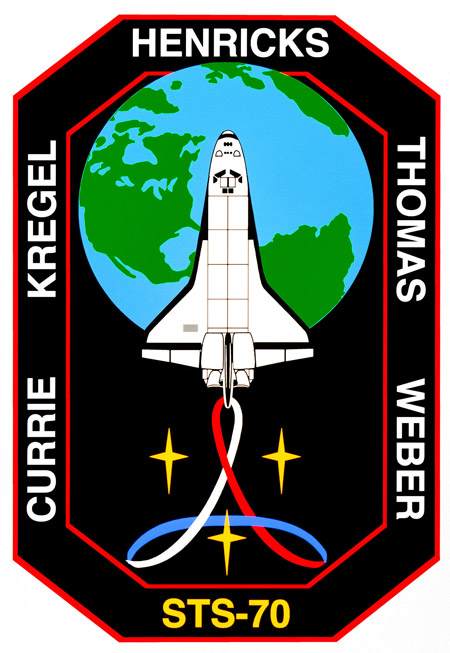 space shuttle sts 70 patch