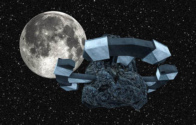 Student Art Contest Ancesius Asteroid Mounted Settlement