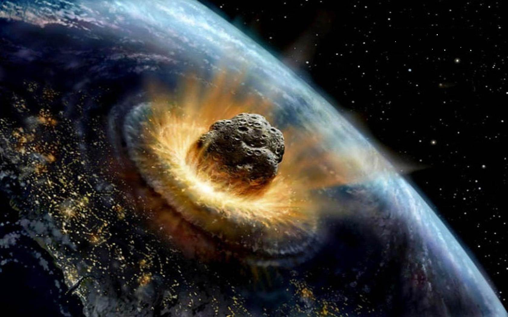 asteroid impact (David Hardy)