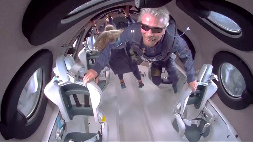 Branson in space