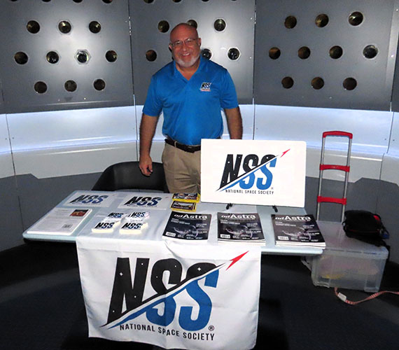 Burt at NSS table