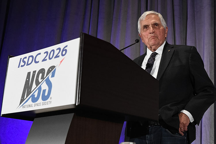 Harrison Schmitt at ISDC