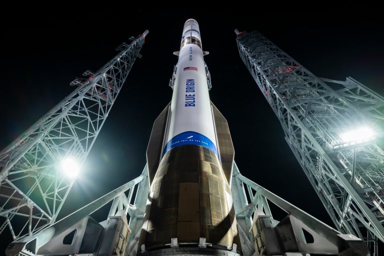 New Glenn on launch pad for previous flight