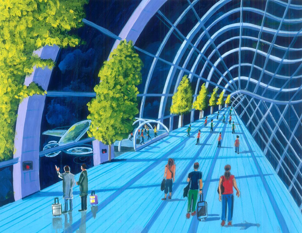 Starlight Transit Hub A Green Gateway to Space