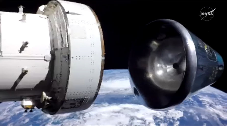 capsule separation from ESM