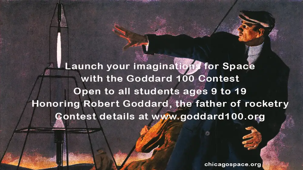 goddard rocket launch space art