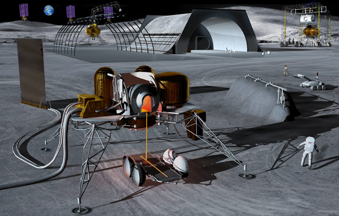 ISRU Lunar Base Space Settlement Milestone