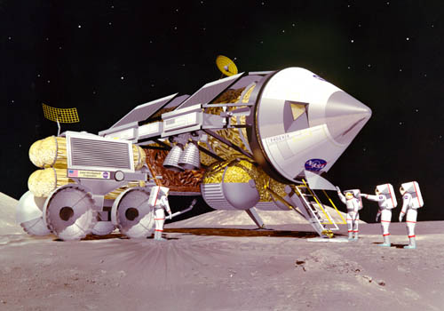 LUNOX Phoenix refueling on lunar surface