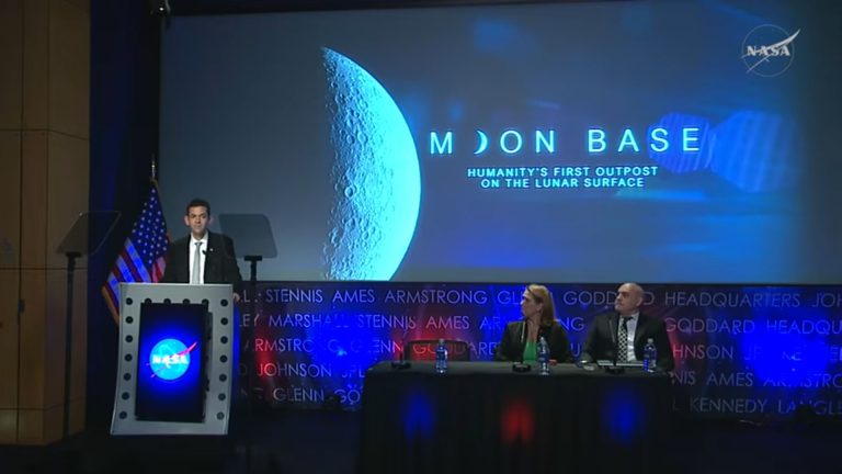 nasa moon base press conference