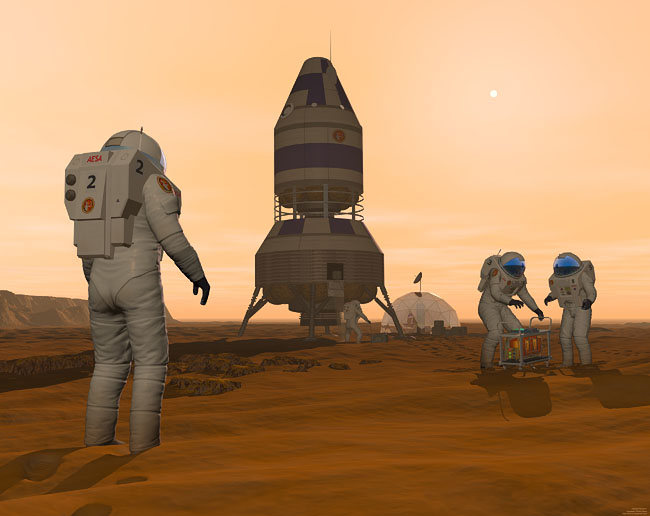 Space Settlement Art Contest: Martian Pioneers