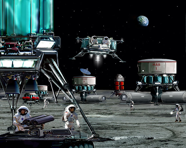 Space Settlement Art Contest: Moonbase "Apollo"
