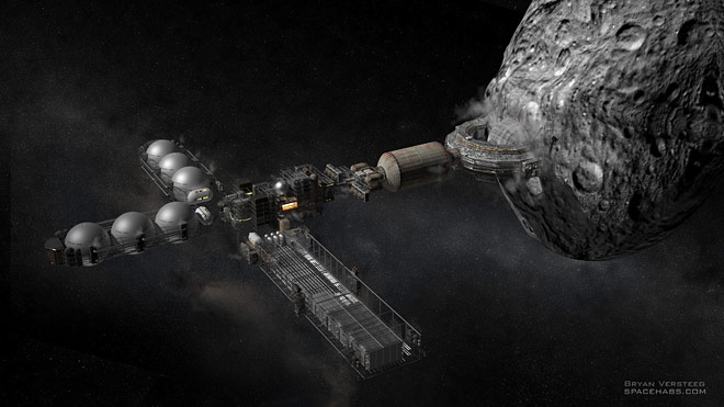 Space Settlement Milestone Asteroid Smelter