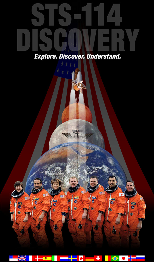 space shuttle sts 114 poster