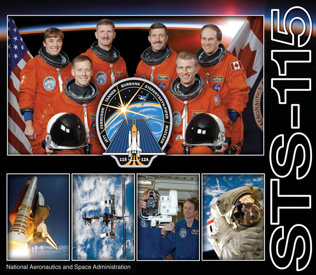 space shuttle sts 115 poster