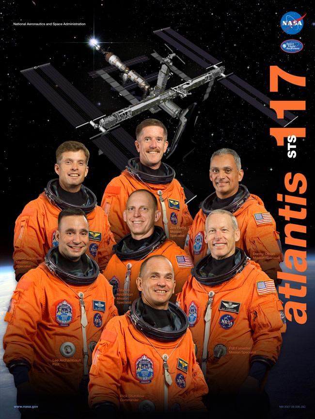space shuttle sts 117 poster
