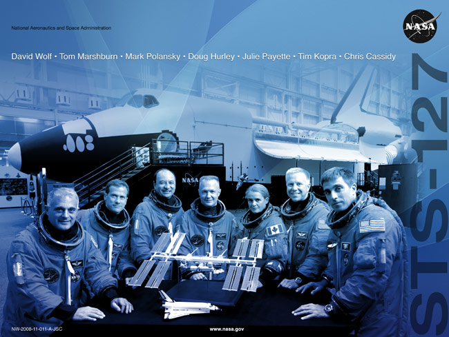 space shuttle sts 127 poster